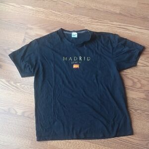 Madrid Spain Black T-Shirt